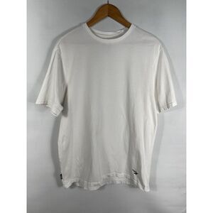 Paper Planes Men's Large White Short Sleeve Crew‎ Neck Stretchy T-Shirt